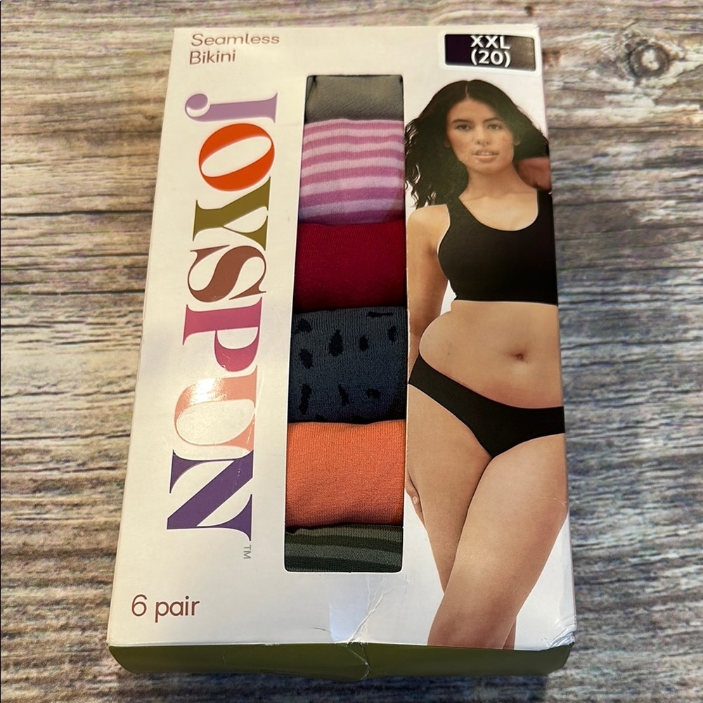 Joyspun Intimates Sz XXL (20) Seamless Bikini Panties 6-Pack • NIB